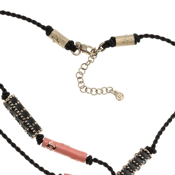 Chanel Pink Enamel Necklaces - Picture 4 of 9